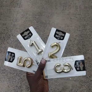 Golden Candle Numbers for Parties