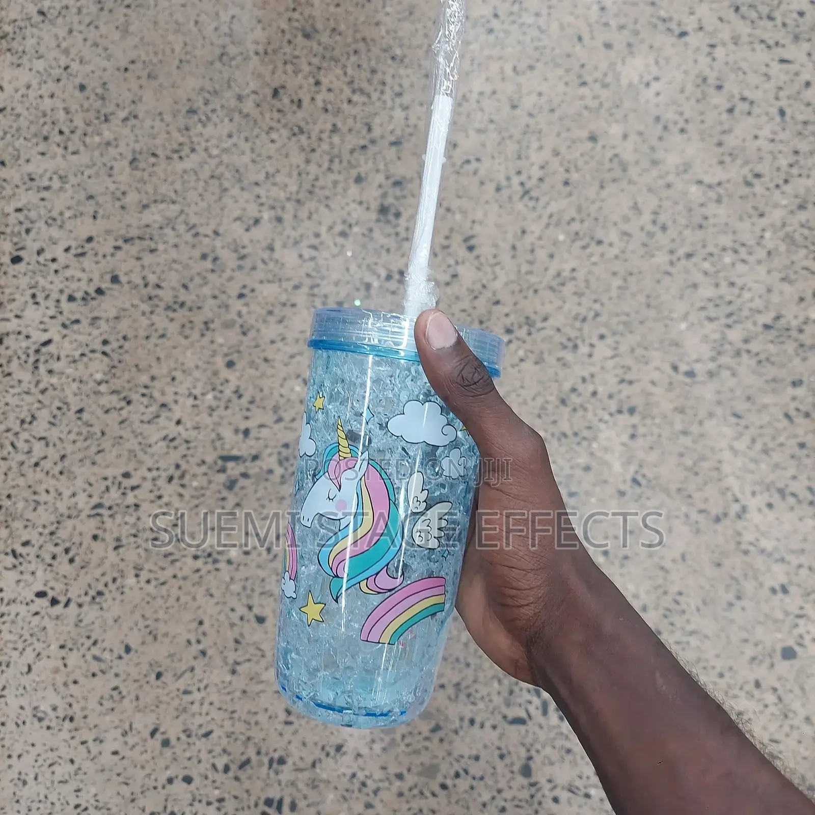 Unicorn Ice Cup With Straw