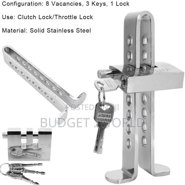 1set Car Brake 8 Hole Lock Stainless Steel-Clutch Anti-Theft