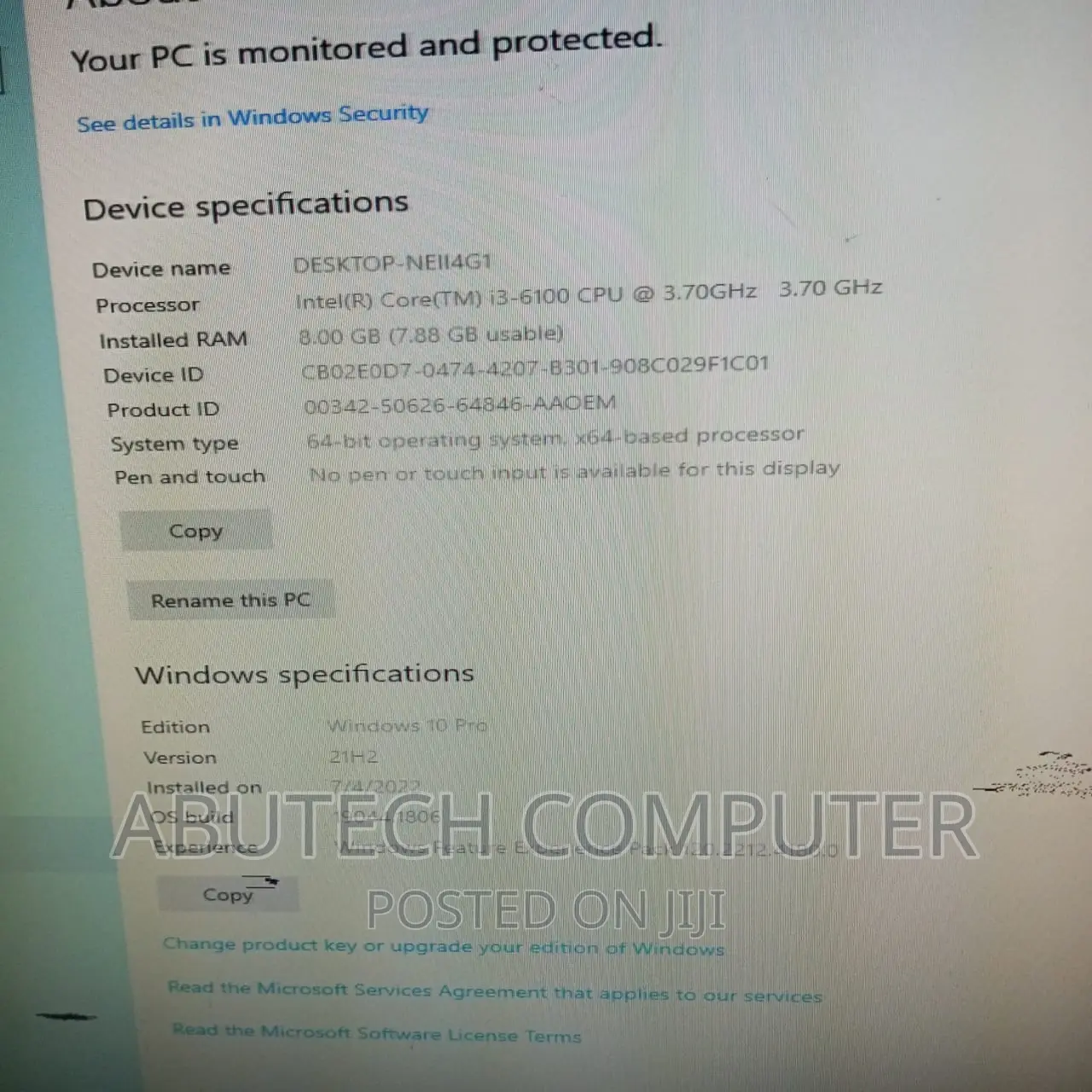 Desktop Computer HP EliteDesk 800 8GB Intel Core I3 HDD 500GB