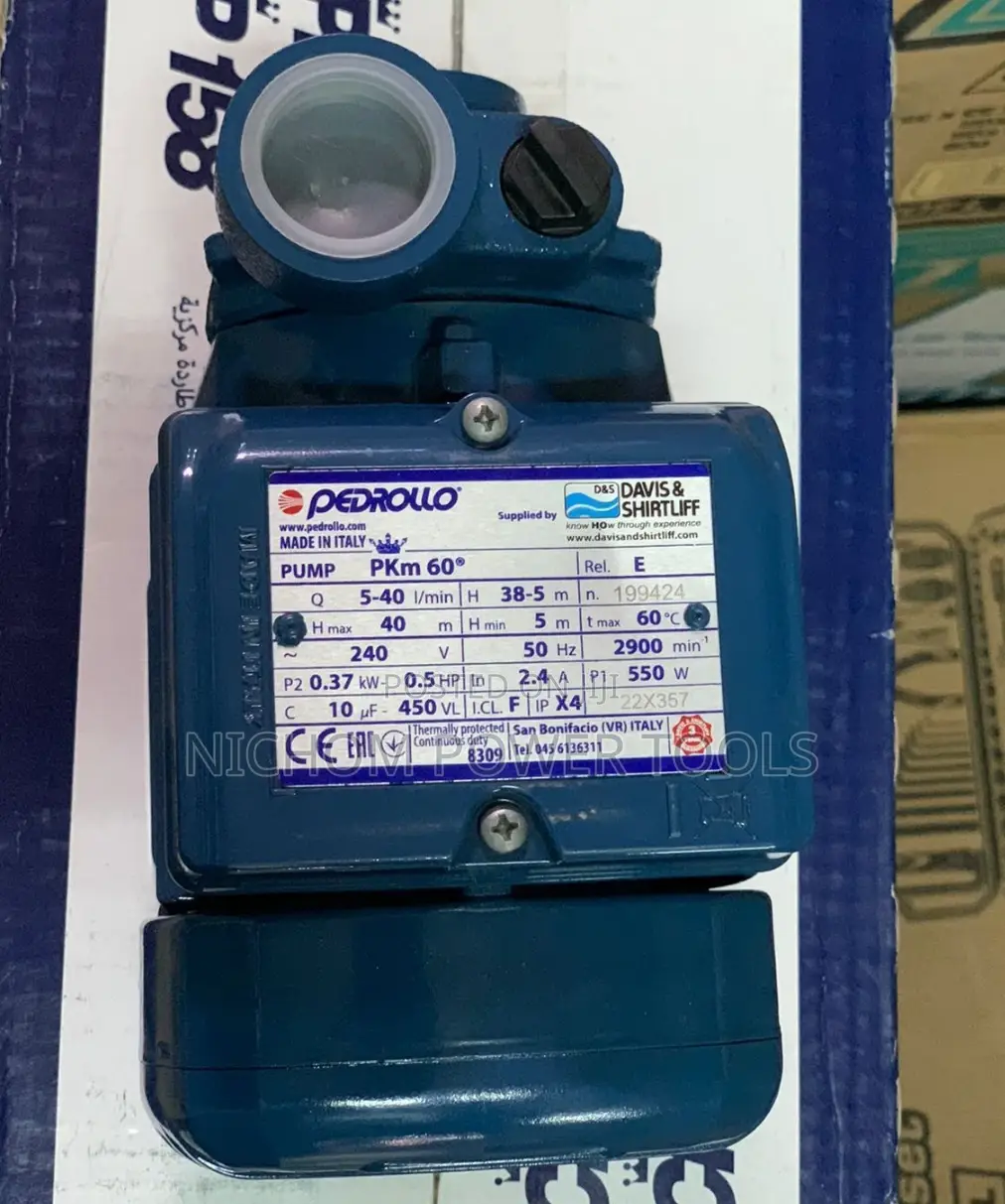 Davis Shirtliff Pedrollo Water Pump 0.5