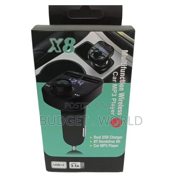 #Hands-Free Car Bluetooth FM Transmitter Music Adapter