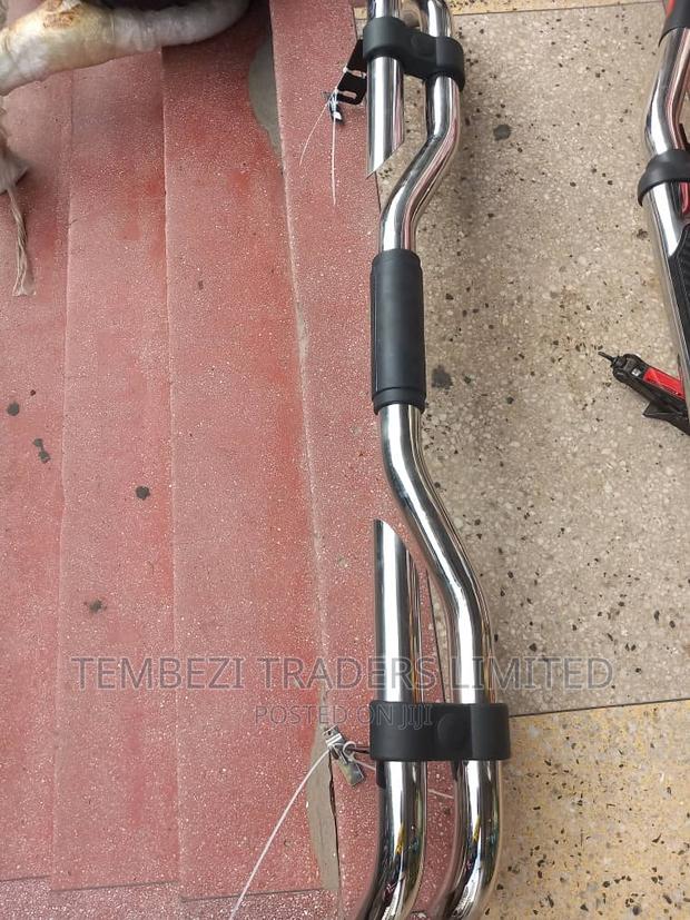 Universal Chrome Rear Guard Bullbar - main view