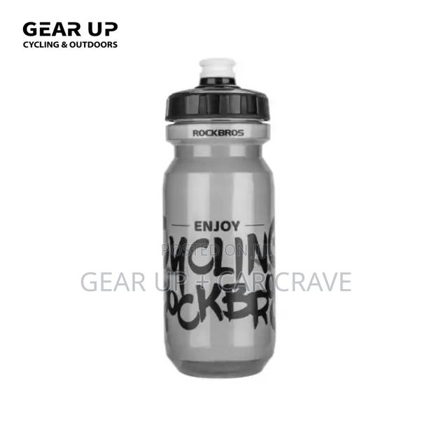 Rockbros Sports Cycling Gym Bottle 600ml White/Grey