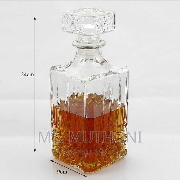 Heavy Duty Pure Crystal Hand Cut Square Decanter Italy