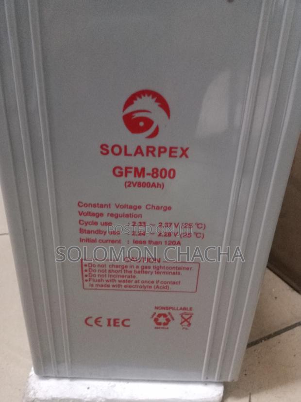 Solarpex 2v 800ah Solar Battery - thumbnail 2