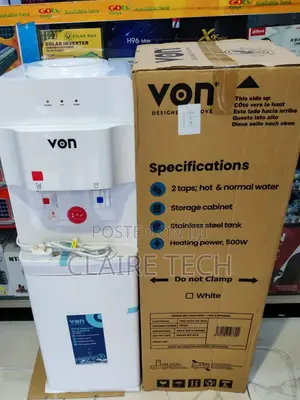 Von 2 Taps Hot and Normal White Von Water Dispenser