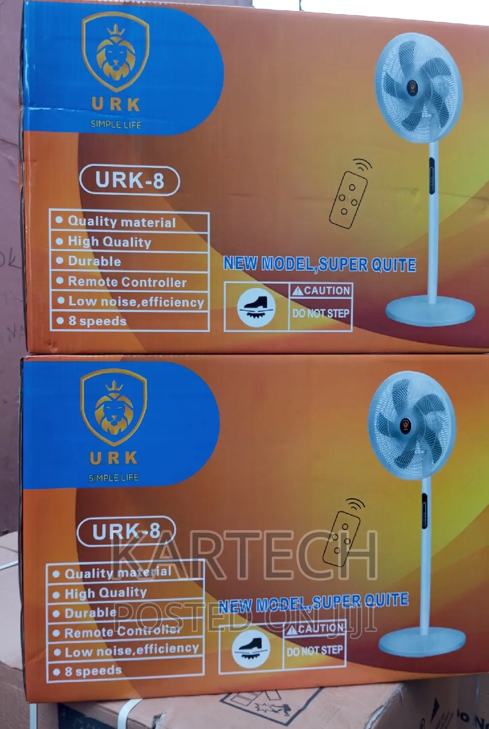 Urk 16 Inches Standing Fan With Remote