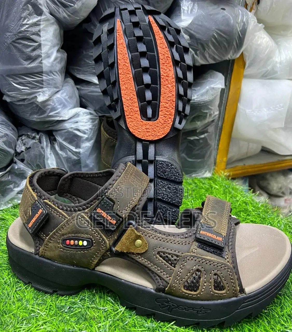 Leather Men Open Shoes 40-44