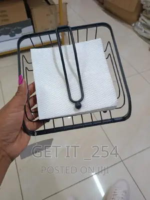 *Nordic Black Serviette Holder*
With Acrylic Base