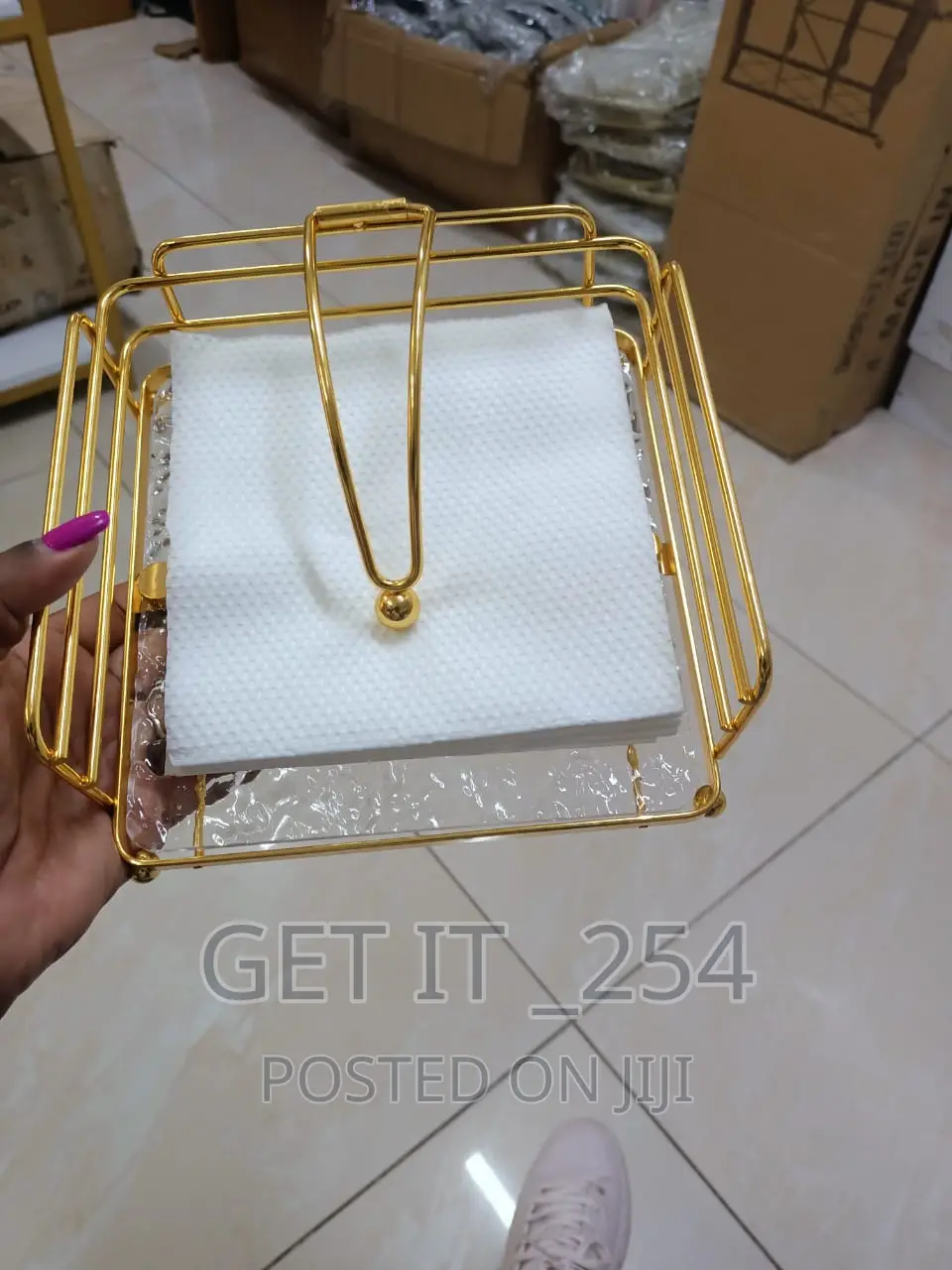 *Nordic Serviette Holder*
With Acrylic Base