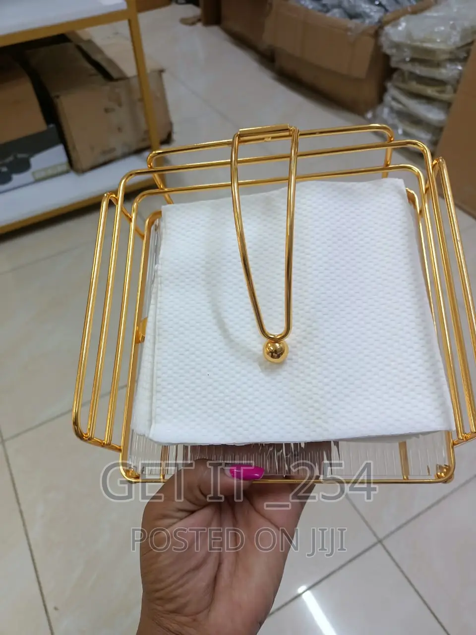 *Nordic Serviette Holder*
With Acrylic Base