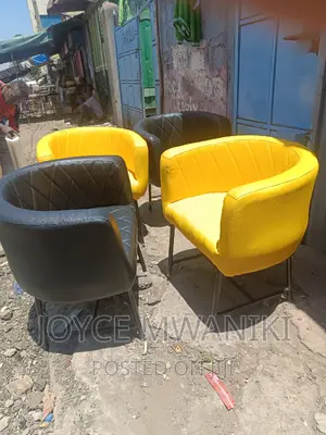 Styling Chairs, Black and Yellow.