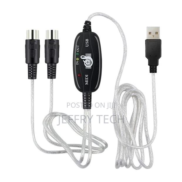 USB to MIDI 5pin Cable Converter for Piano Electronic - main view