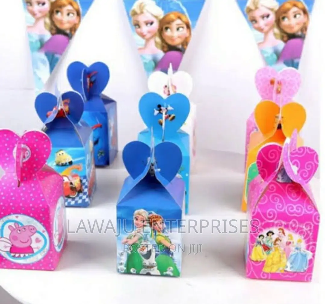 Cartoon Themed Snack Boxes for Parties
