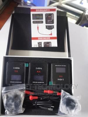 Dual 2 in 1 Wireless Lavalier Microphone 2.4ghz - thumbnail 2