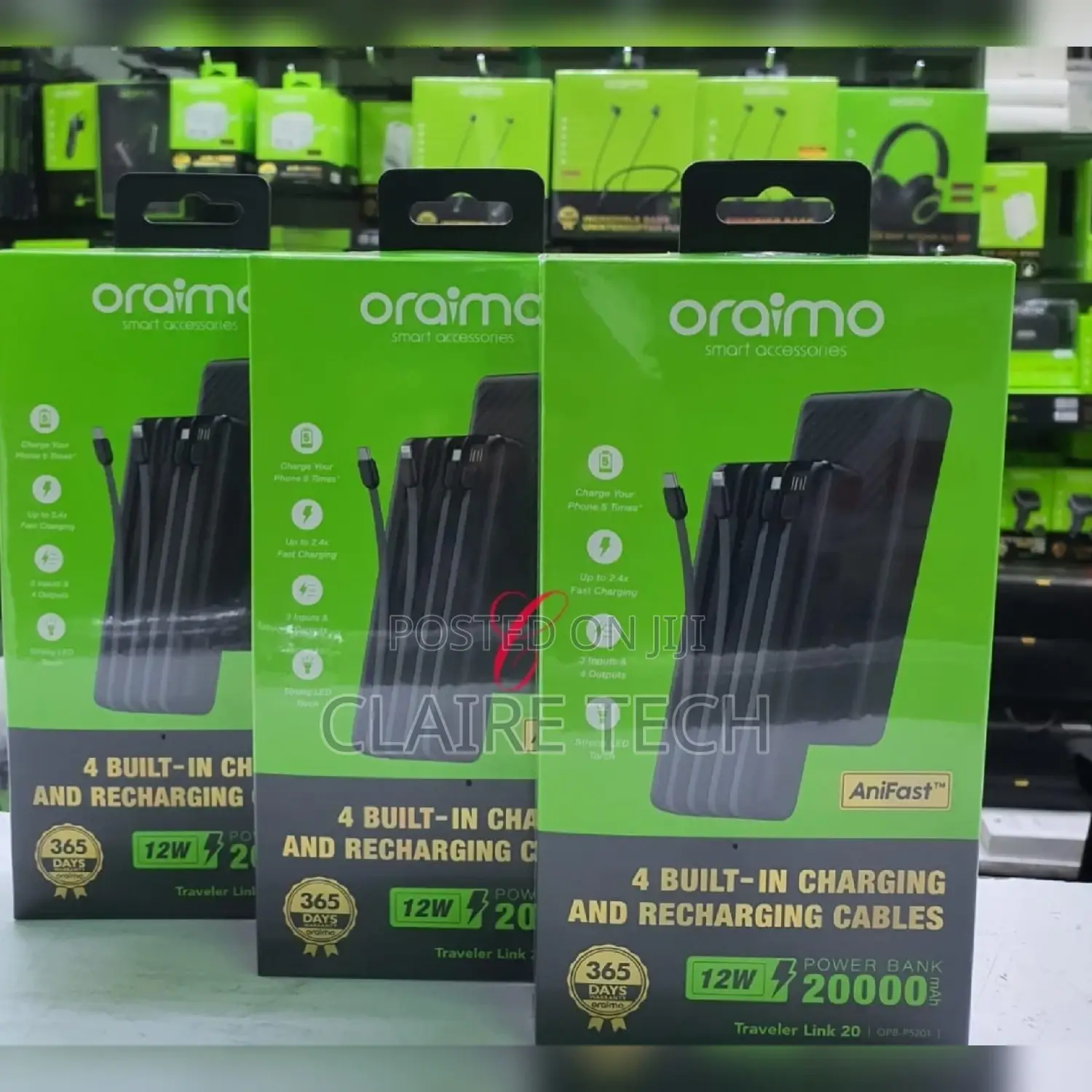 Oraimo Traveler Link 20 OPB-P5201 20,000mah Power Banks