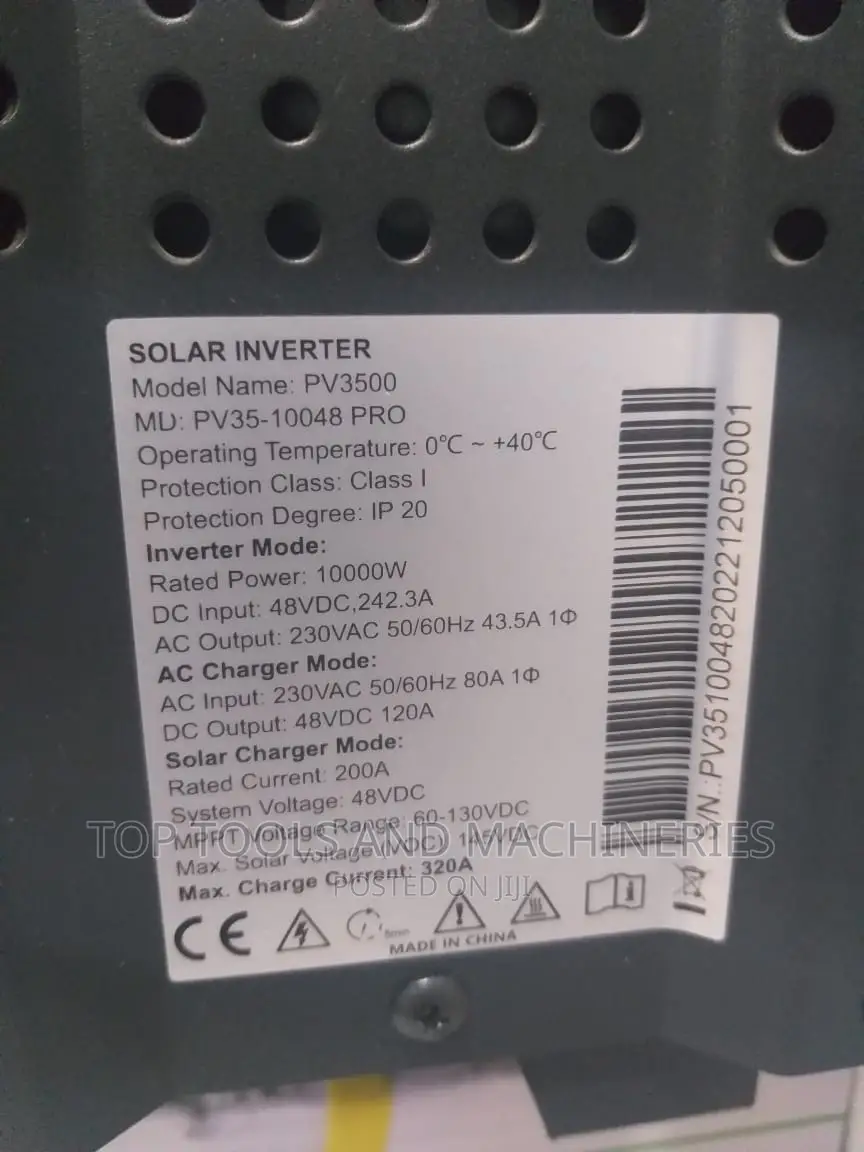 Must 10kva 48V 100amps 250vdc Smart Low Frequency Inverter