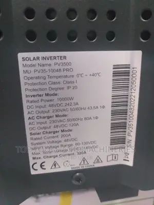 Must 10kva 48V 100amps 250vdc Smart Low Frequency Inverter