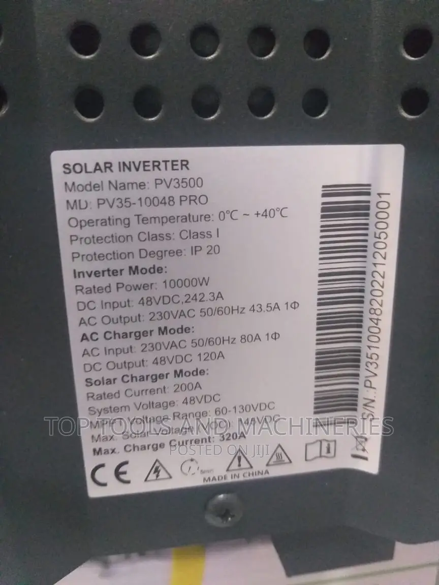 Must 10kva 48V 100amps 250vdc Smart Low Frequency Inverter