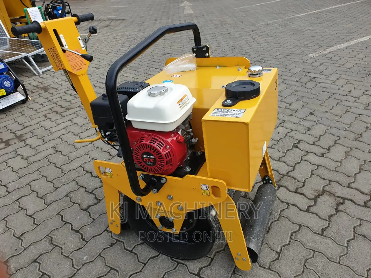 Heavy Duty Single Roller Drum Honda Powered Engine