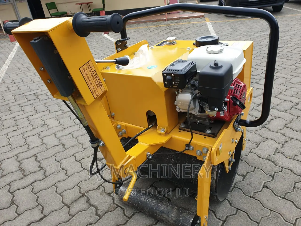 Heavy Duty Single Roller Drum Honda Powered Engine