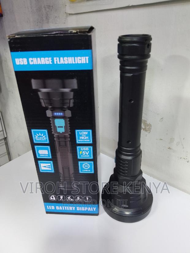 LED Flashlight Security Torch With Battery Capacity Display - thumbnail 2