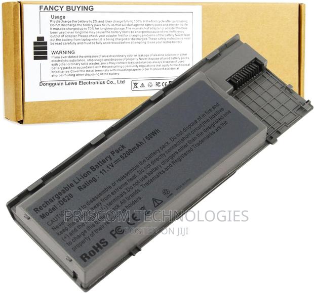 Dell Latitude D620 D630 D640 Replacement Battery - main view