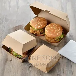 Kraft Take Away Burger Boxes - 10 PCS