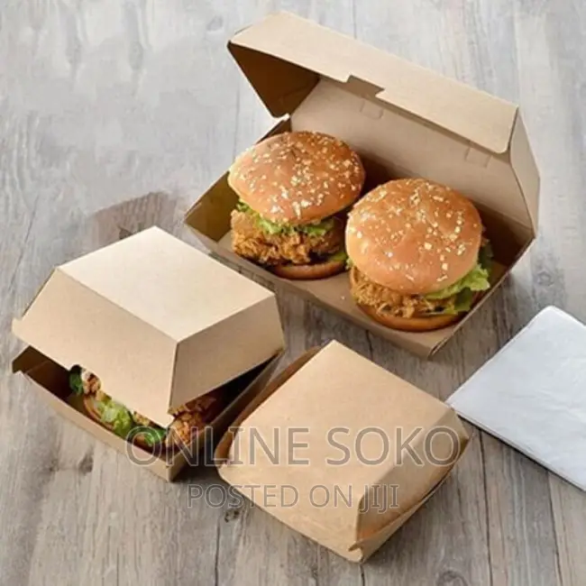 Kraft Take Away Burger Boxes - 10 PCS