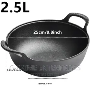Cast Iron Wok Pan