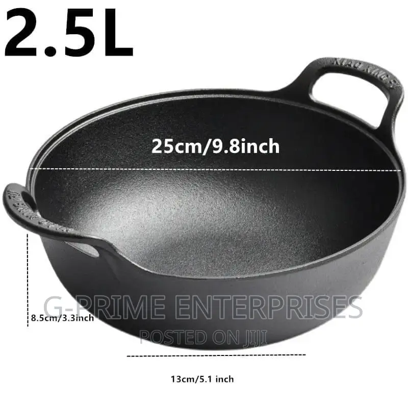 Cast Iron Wok Pan