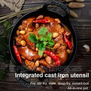 Cast Iron Wok Pan