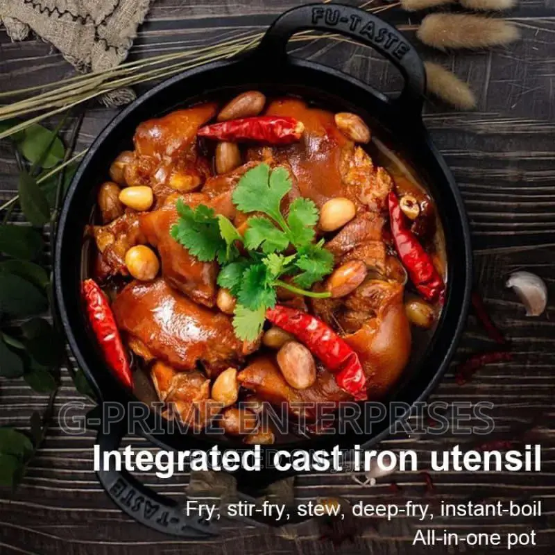 Cast Iron Wok Pan