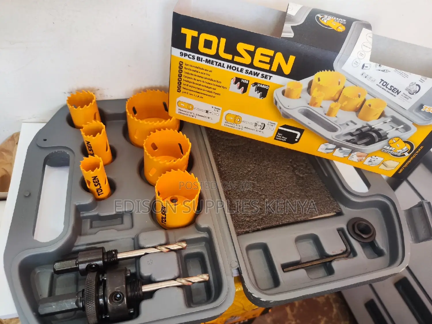 Hole Saw Set Tolsen 9pcs Bi-Metal Hole Saw Set 75861