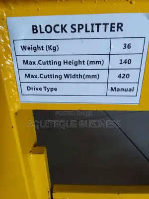 Block Splitter. Heavy Duty
