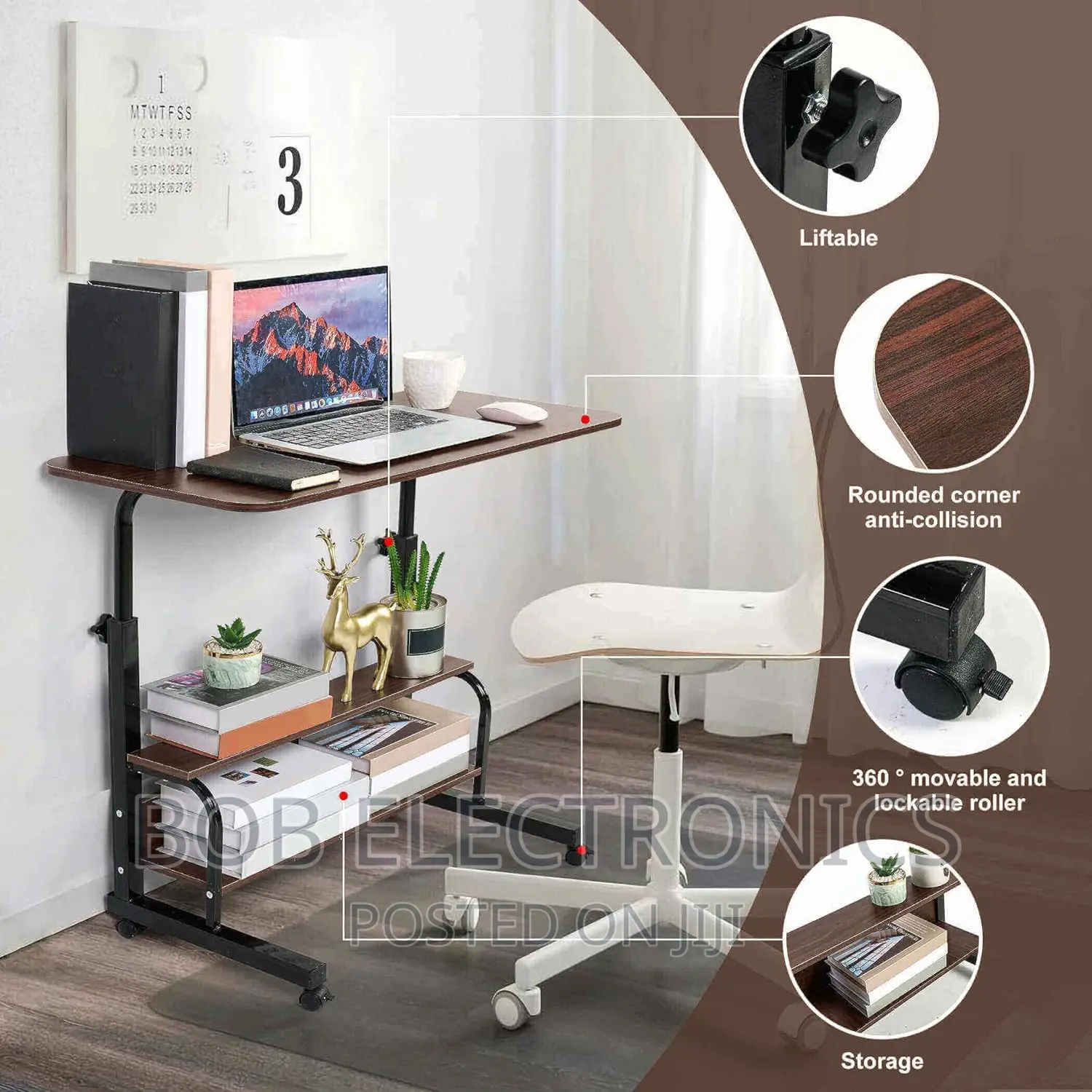 Adjustable Height Laptop Desk
