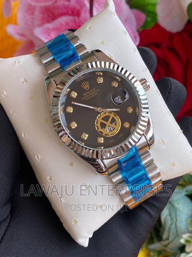 Silver Rolex Men's Watch - thumbnail 2