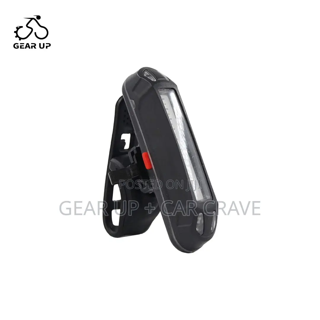 Bicycle Rear Back Rechargeable Light Red White Blue Siren