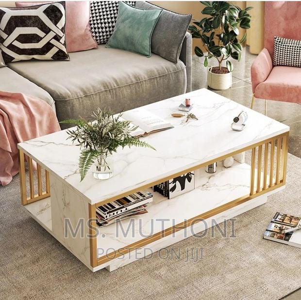 Marble Textured Coffee Table - main view