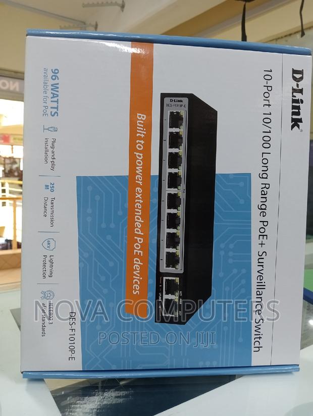 D-Link 10 Port Poe Switch - DES-F1010P-E