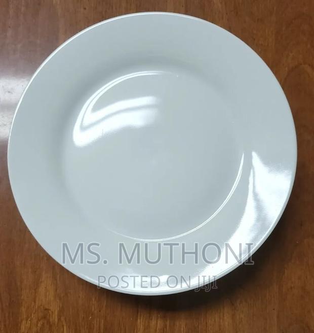 6 *10.5in Ceramic Flat Dinner Plate Now Available - main view