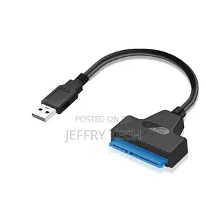 USB 2.0 to SATA Adapter Converter Cable 22pin Drive Free