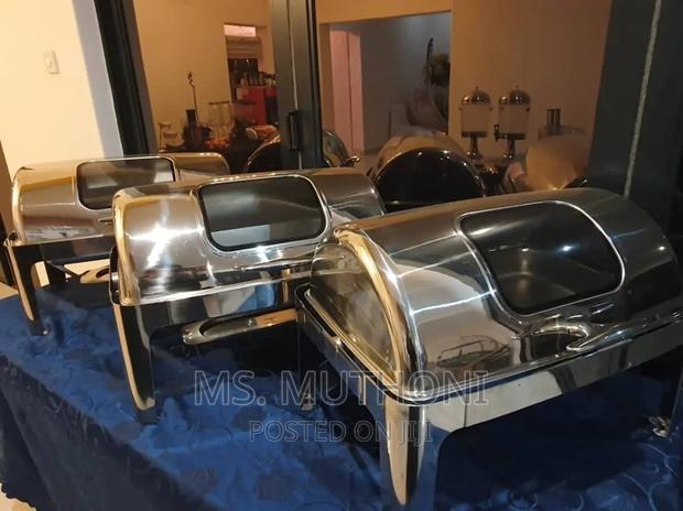 9ltr Rectangular Roll Top Chaffing Dish Now Available:-* - thumbnail 3