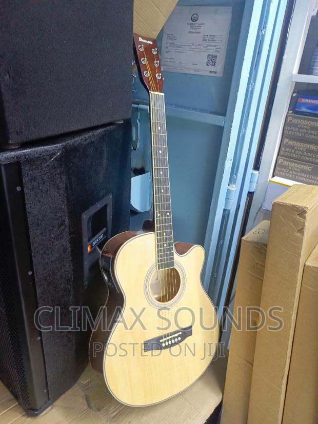 Semi Acoustic Ibanez Guitar Natural'
