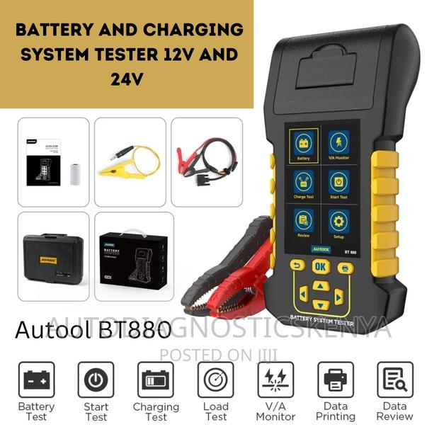 Advanced Vehicle Battery and Charging System Tester 12v 24v - main view
