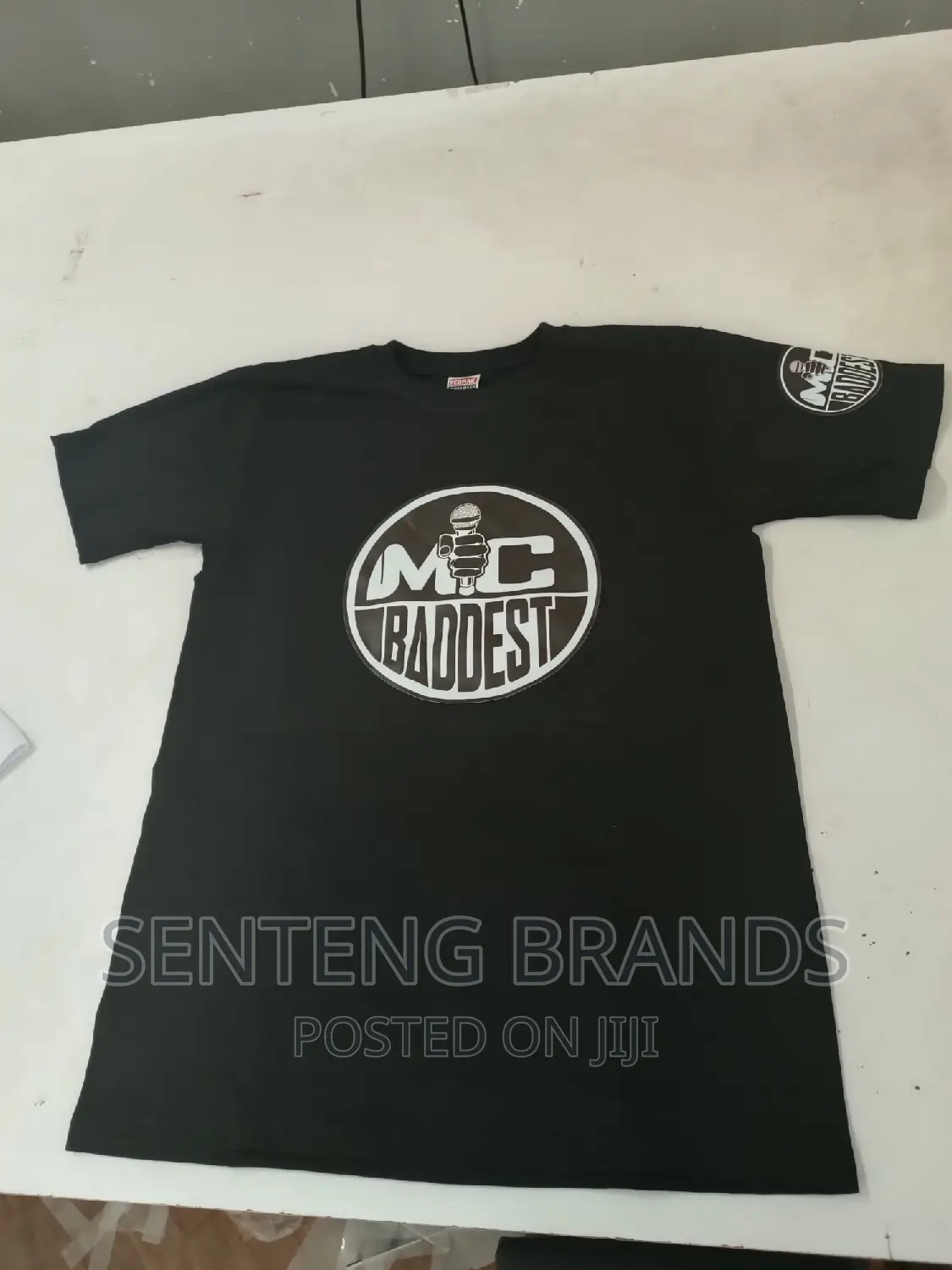 Black Branding Cotton T-Shirts.