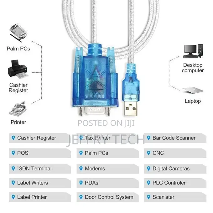 USB to Serial Adapter USB to RS-232 Male (9-Pin)