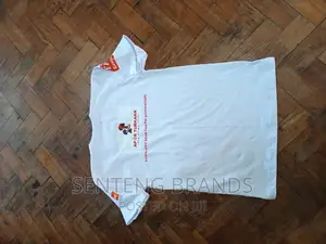 Branded White Pure Cotton T-Shirts
