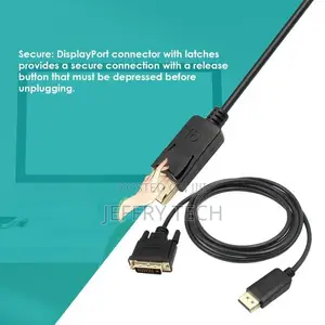 1.8M DP to DVI Adapter Displayport Display Port